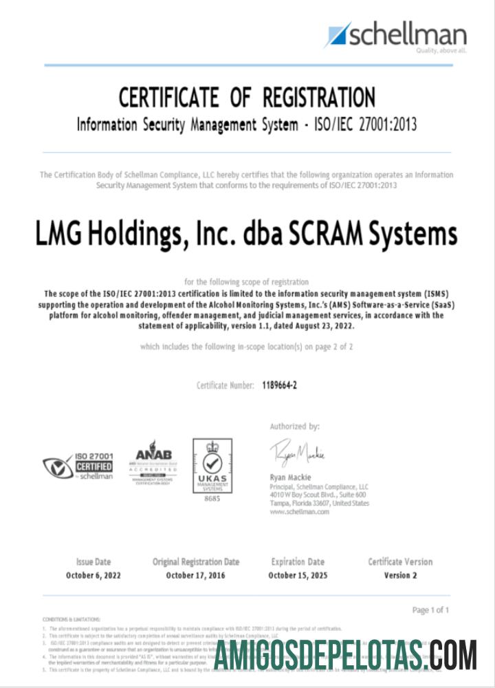 Certificado de registro USA LMG para download, modelo Word e PDF